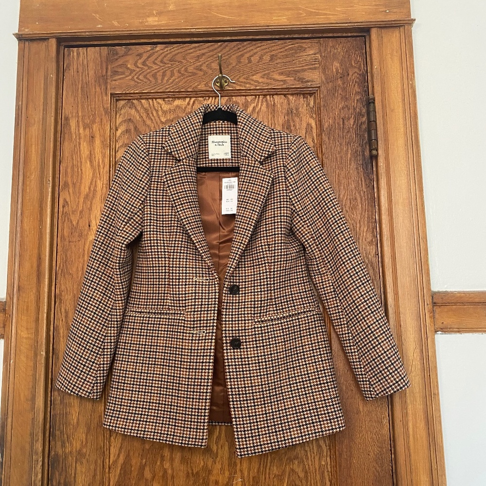 NWT A&F Wool-Blend Blazer Coat XXSP
